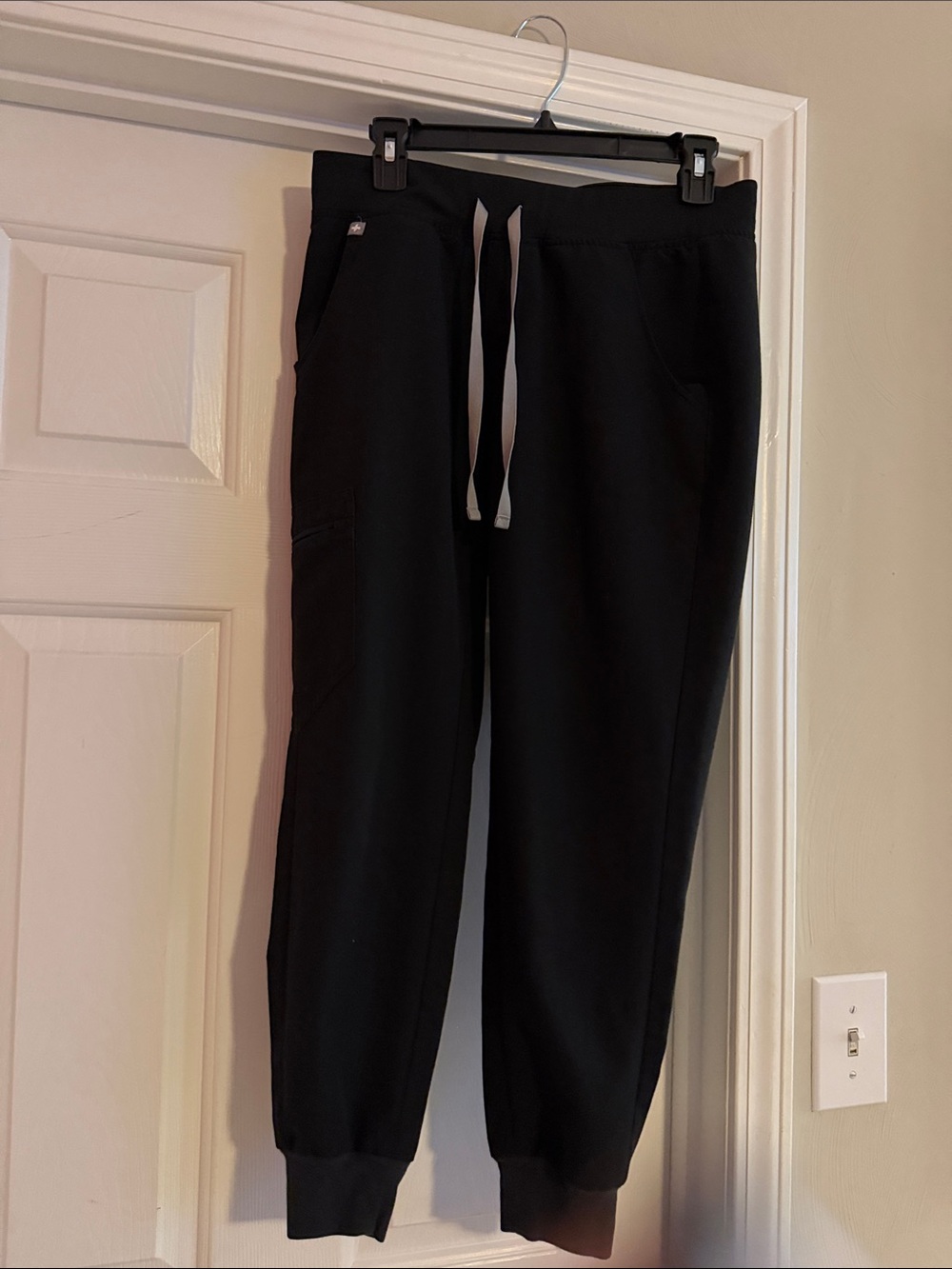 Figs Men's Black Joggers with Contrast Drawstrings